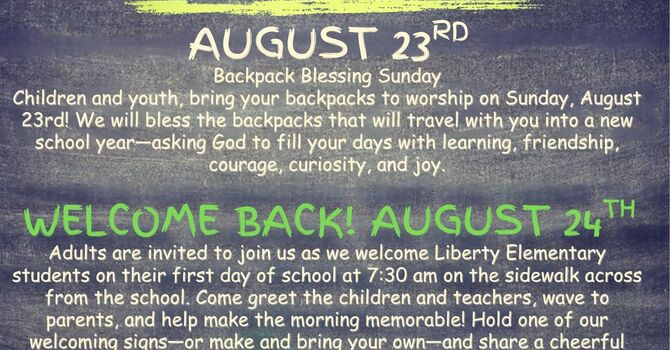 BACK TO SCHOOL BACK PACK BLESSING image