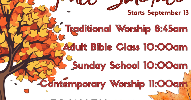 Fall Schedule 