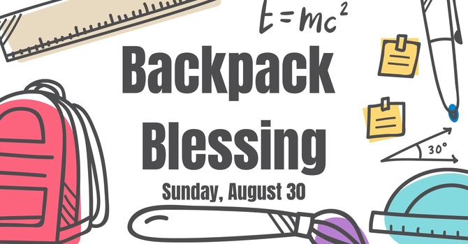 Backpack Blessing