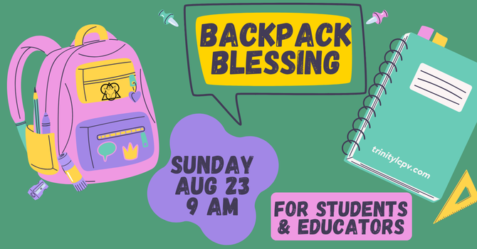 Backpack Blessing