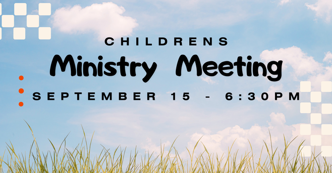 Children's Ministry Meeting