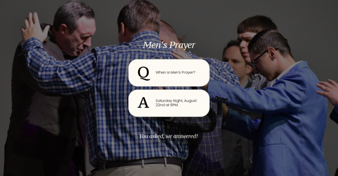 Men’s Prayer