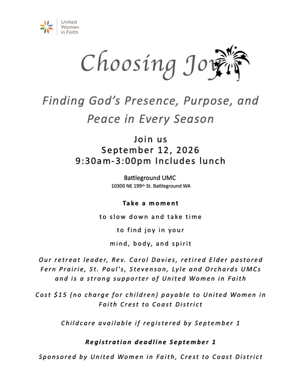 Choosing Joy UWIF Event