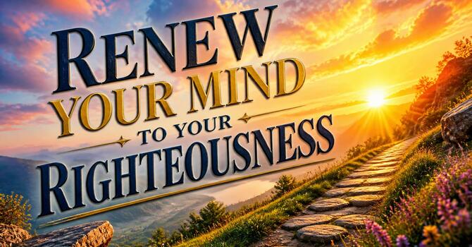 Renew Your Mind to Your Righteousness image