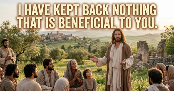 I Have Kept Back Nothing That is Beneficial image