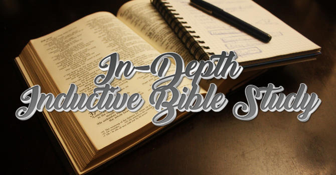Inductive Bible Study Method Template