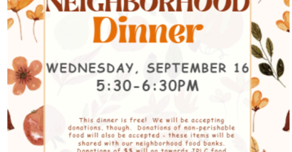 Neighborhood Dinner