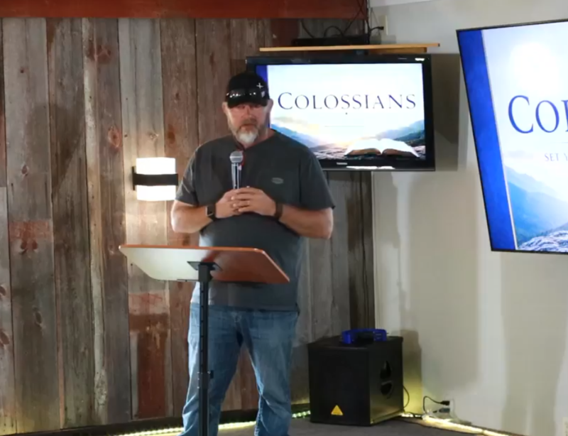 Pastor John speaking this morning from Colossians