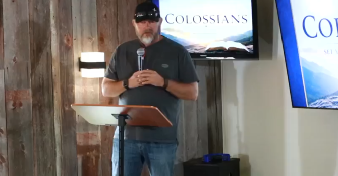 Pastor John speaking this morning from Colossians