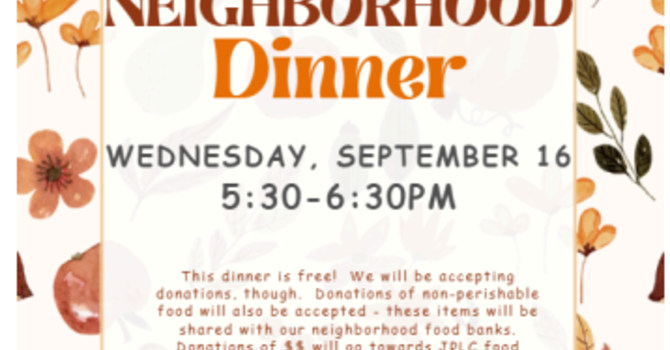 Neighborhood Dinner