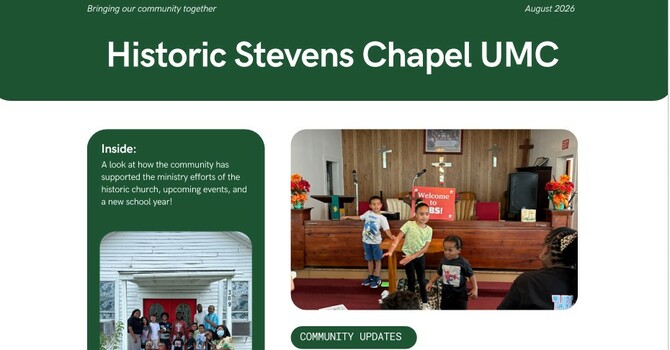 August 2026 - Newsletter image