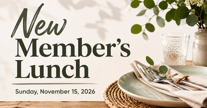 New Member's Lunch