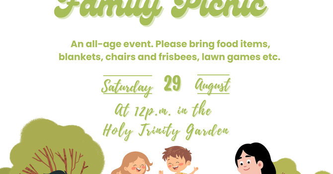 Holy Trinity Family Picnic - Saturday August 29th image