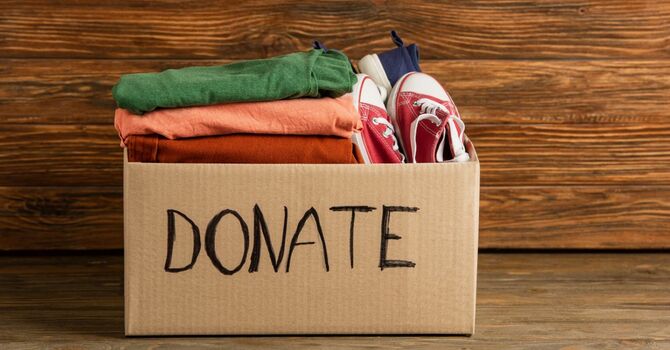 Drop off donated items for Yard Sale