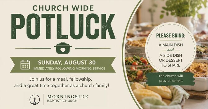 Church Wide Pot Luck