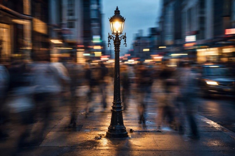 Streetlamps Over Spotlights
