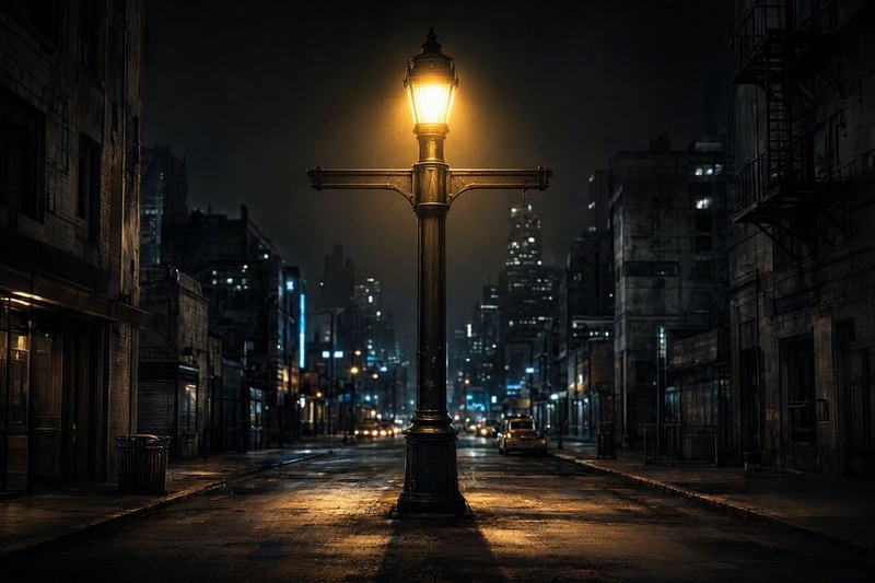 Streetlamps Over Spotlights