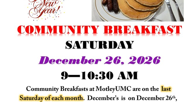 December Community Breakfast