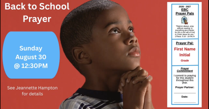 Back To School Prayer image