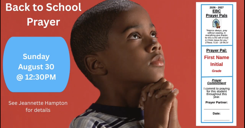 Back To School Prayer