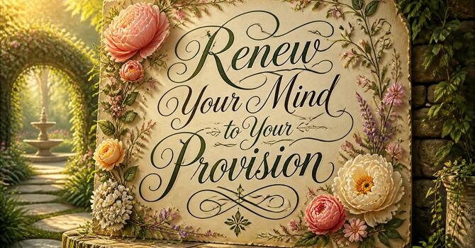 Renew Your Mind to Your Provision image