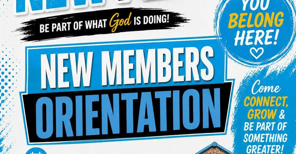 New Members Orientation 