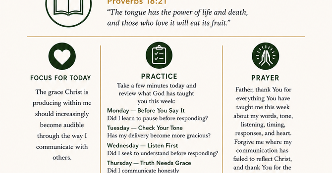 SUNDAY REFLECTION — Say It With Grace image