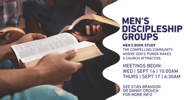 Men's Wednesday Discipleship Group: Fall 2026