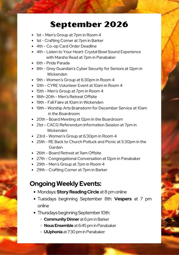September Events