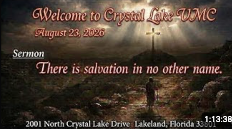 There is Salvation In No Other Name