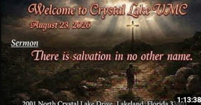 There is Salvation In No Other Name