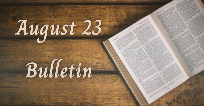 August 23, 2026 Bulletin image