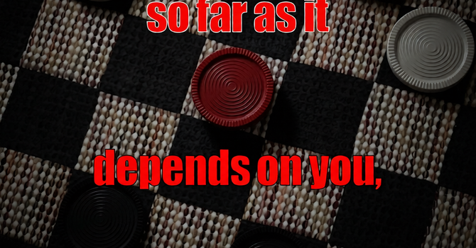 So Far As It Depends On You