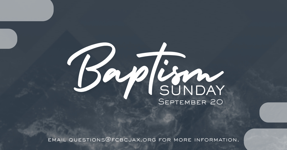 Baptism Sunday