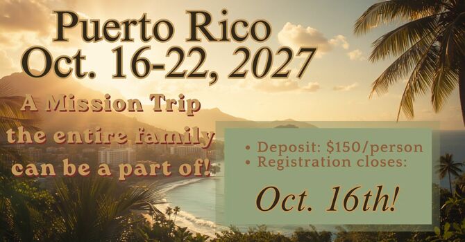 Puerto Rico Mission Trip 2027