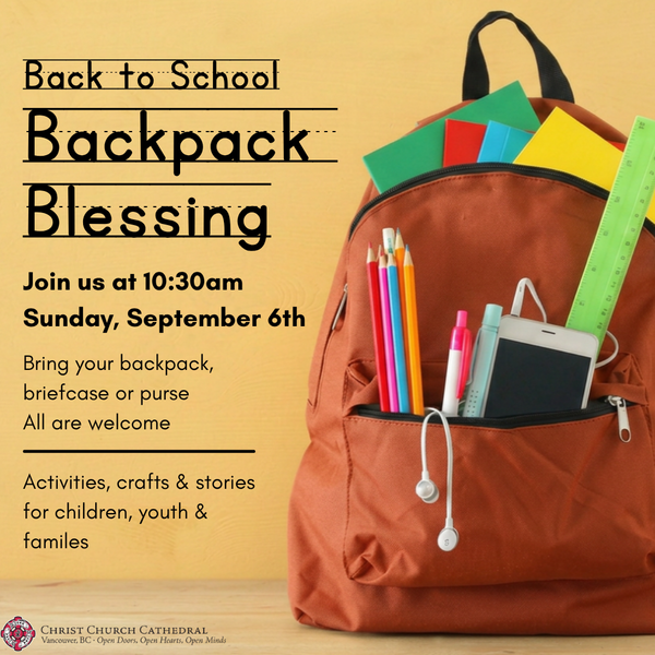 Blessing of the Backpacks
