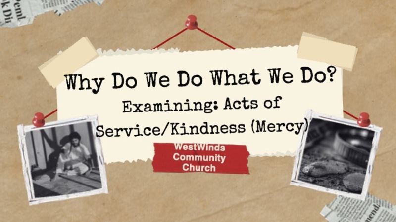 Why Do We Do What We Do? Week 7