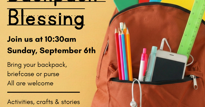 Blessing of the Backpacks