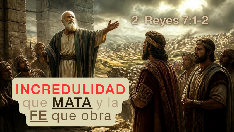 Tema: Incredulidad que Mata y la Fe que obra