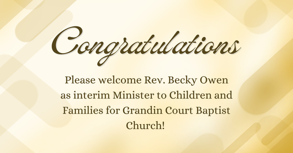 Congratulations Becky! 