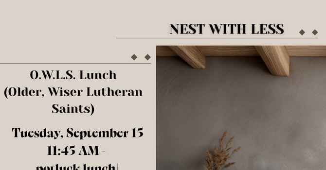 O.W.L.S. (Older Wiser Lutheran Saints)