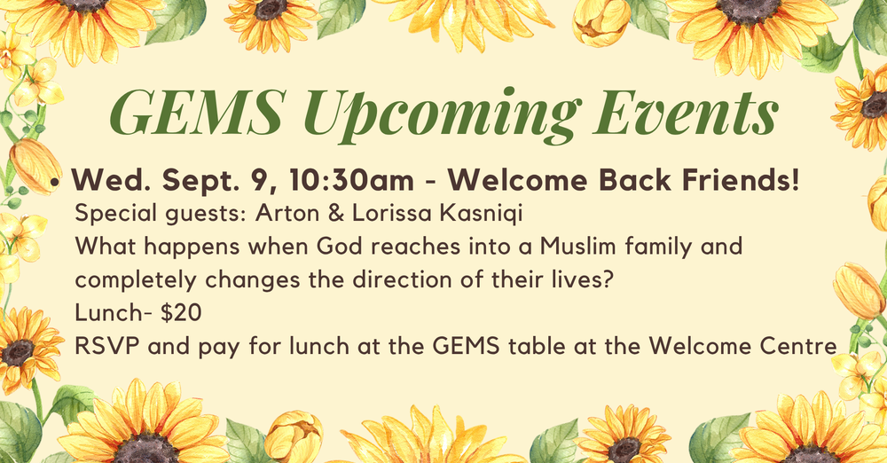 GEMS Upcoming Events