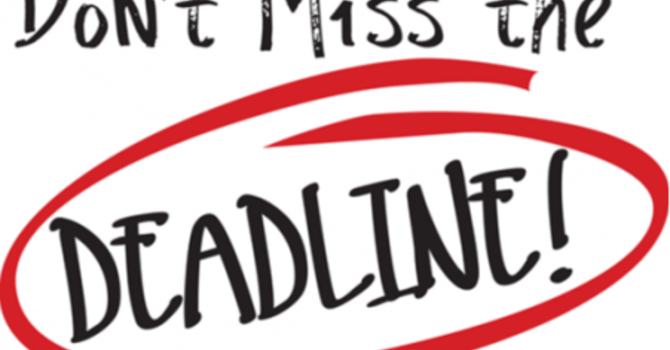 Deadline for Myrtle Beach trip