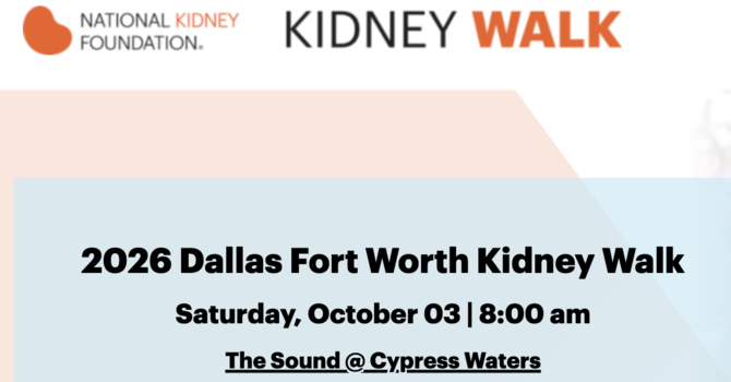 Kidney Foundation Walk