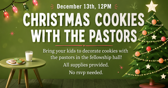 Christmas Cookies With the Pastors
