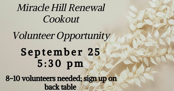Renewal Cookout