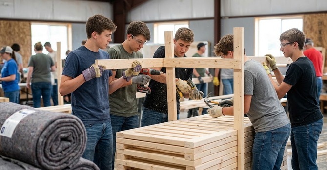 HS Boys Bunk Bed Build
