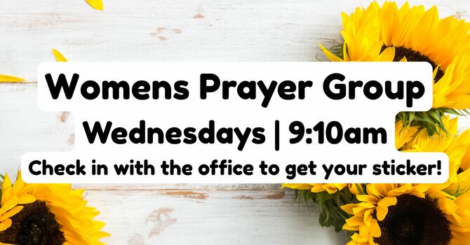 Wednesday Womens Prayer Group