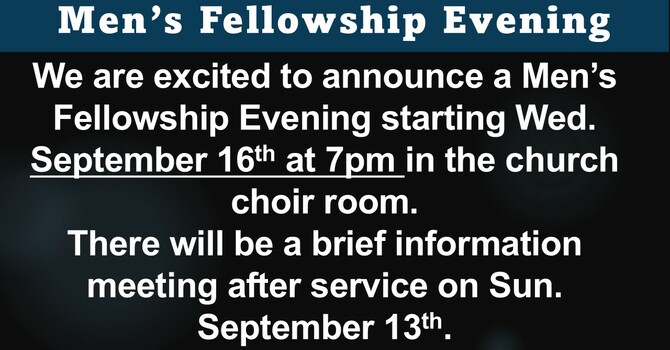 Men's Fellowship Evening