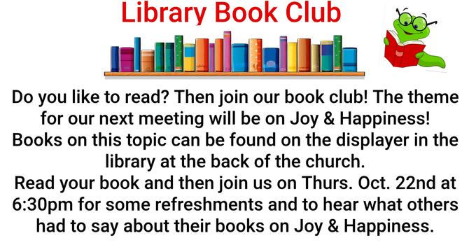 Library Book Club - Joy & Happiness